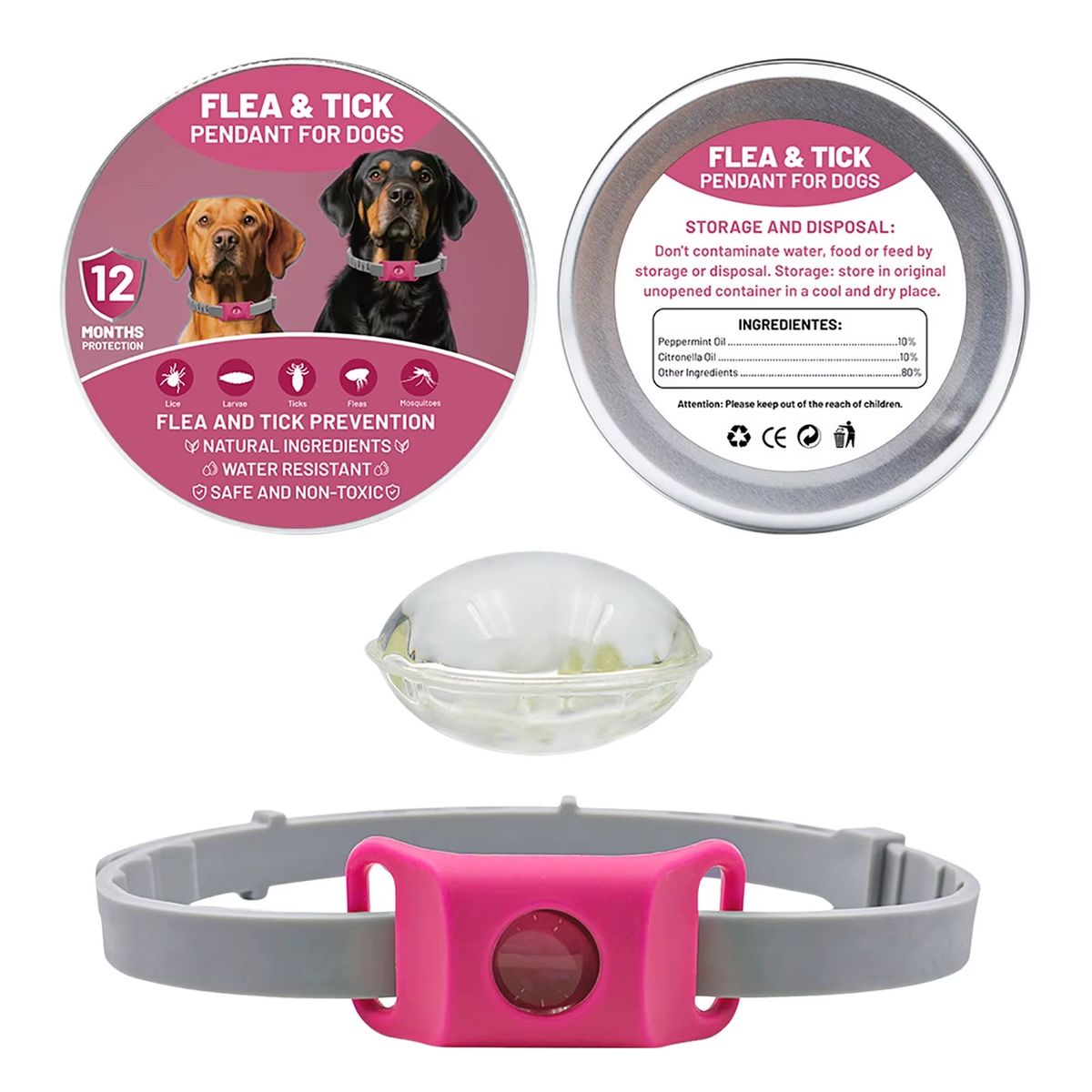 Cedarfur pendant - pink